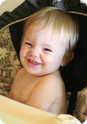 singing about Rose in the Saturday song... she's blushing and proud all at once!