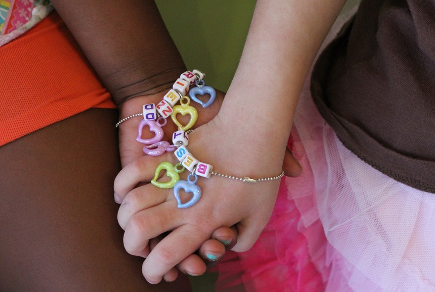 Anna Kate and Malia