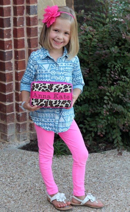 Anna Kate pencil box meet the teacher