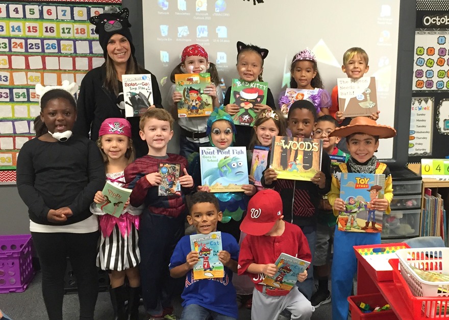 Anna Kate's kinder kindergarten class book character dress up day pippi longstocking Mrs. Lawless