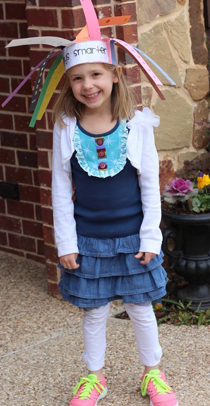 100 days of school for Anna Kate kindergarten