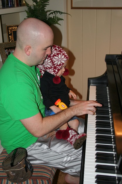 piano Mike dad Noelle