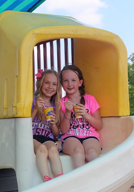 Hannah and Noelle end of year partyp 3rd grade