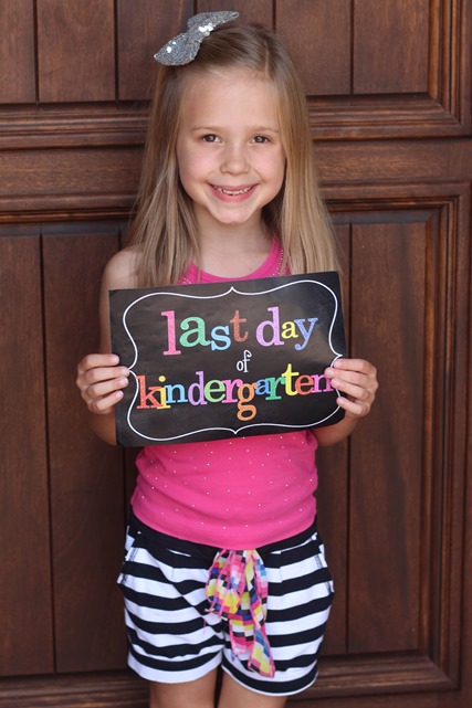 cutie kate last day of kindergarten