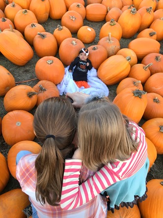 Joella at the pumpkin patch